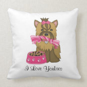 Yorkie throwpillow