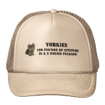 Yorkie Attitude Hat