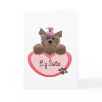 Yorkie Big Sister cards