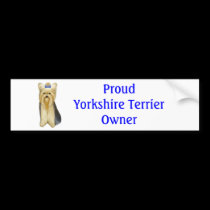 Yorkie Bumper Sticker bumper stickers