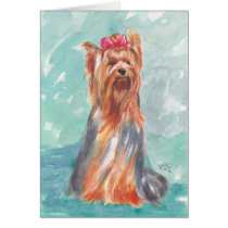 Yorkie Card by 3coolechix Yorkie Card