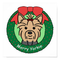 Yorkie Christmas posters