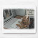 Yorkie Cyber Dating mousepads by Kmezzano Yorkie Cyber Dating mousepads