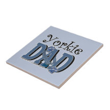 Yorkie DAD Ceramic Tiles