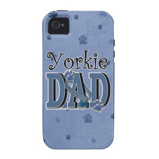 Yorkie DAD iPhone 4/4S Cases
