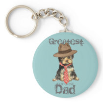 Yorkie Dad Key Chain