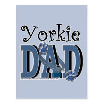 Yorkie DAD Post Card