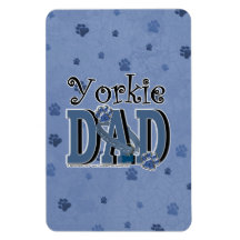 Yorkie DAD Rectangular Magnet