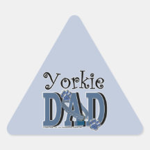 Yorkie DAD Triangle Sticker