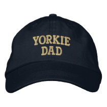 Yorkie DAD Yorkshire Terrier Gifts embroidered hats by DogsByDezign Yorkie DAD Yorkshire Terrier Gifts embroidered hats