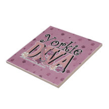 Yorkie DIVA Ceramic Tile