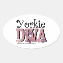 Yorkie DIVA Sticker