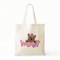 Yorkie Dog Woof Tote Bag