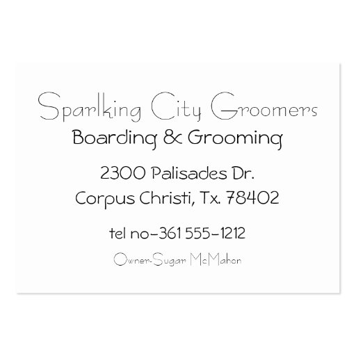 Yorkie Dress UP Business Card Template (back side)