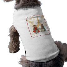 Yorkie Eiffel Tower Paris Dog Tee