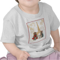 Yorkie Eiffel Tower Paris Tshirt