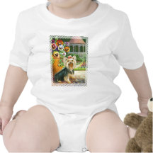 Yorkie & Gazebo in Garden Shirt