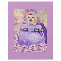 Yorkie in the Lilacs Art Print Flyer by greerdesign Yorkie in the Lilacs Art Print Flyer