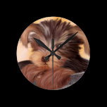 yorkie in your cup wall clocks