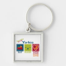 Yorkie Key Chain