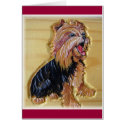Yorkie Laughing Card