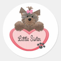Yorkie Little Sister stickers
