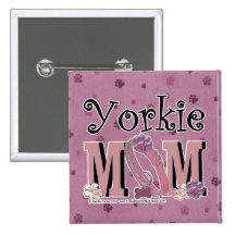 Yorkie MOM Buttons