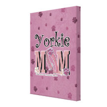 Yorkie MOM Canvas Print
