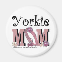 Yorkie MOM Fridge Magnet