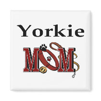 Yorkie Mom Gifts magnets