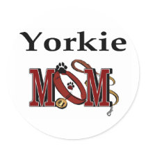Yorkie Mom Gifts stickers by DogsByDezign Yorkie Mom Gifts stickers