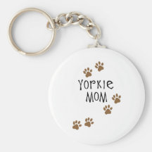Yorkie Mom Key Chain