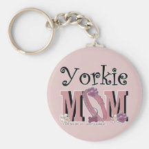 Yorkie MOM Keychains