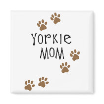 Yorkie Mom magnets by dogsandhorses Yorkie Mom magnets