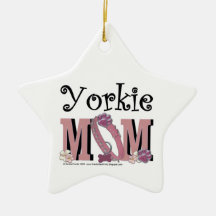 Yorkie MOM Ornament