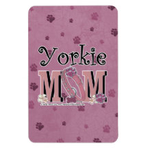 Yorkie MOM Rectangle Magnet