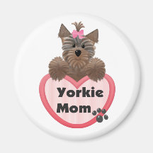 Yorkie Mom Refrigerator Magnets
