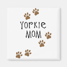 Yorkie Mom Refrigerator Magnets