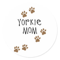 Yorkie Mom Stickers
