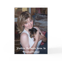 Yorkie Mother's Day Card