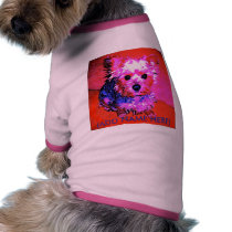 Yorkie Name(female) Dog T-Shirt pet clothing