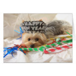 Yorkie New Year Card