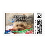 Yorkie New Year Postage