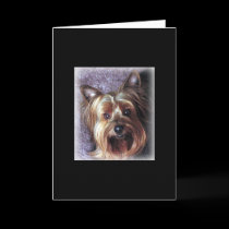 Yorkie Note Card cards