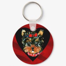 Yorkie Poo Valentine keychains by Yorkies_by_Joanne Yorkie Poo Valentine keychains