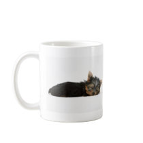 Yorkie Puppy Sleeping Coffee Mugs