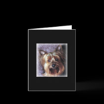 Yorkie Small Note Card