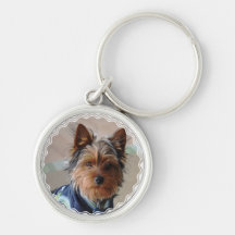 Yorkie Terrier  Keychain