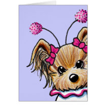 Yorkie Terrier Love Bug Cards