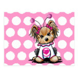 Yorkie Terrier Love Bug Post Card